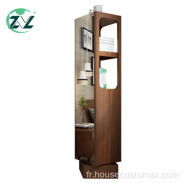 Armoire de toilette miroir pleine longueur Armoire debout en bois